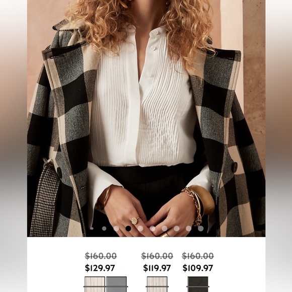 Banana republic silk tuxedo blouse - Picture 5 of 10